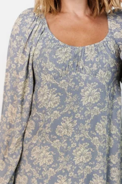 Baltic Born McKinney Dress | Blue + Vintage Cream Floral