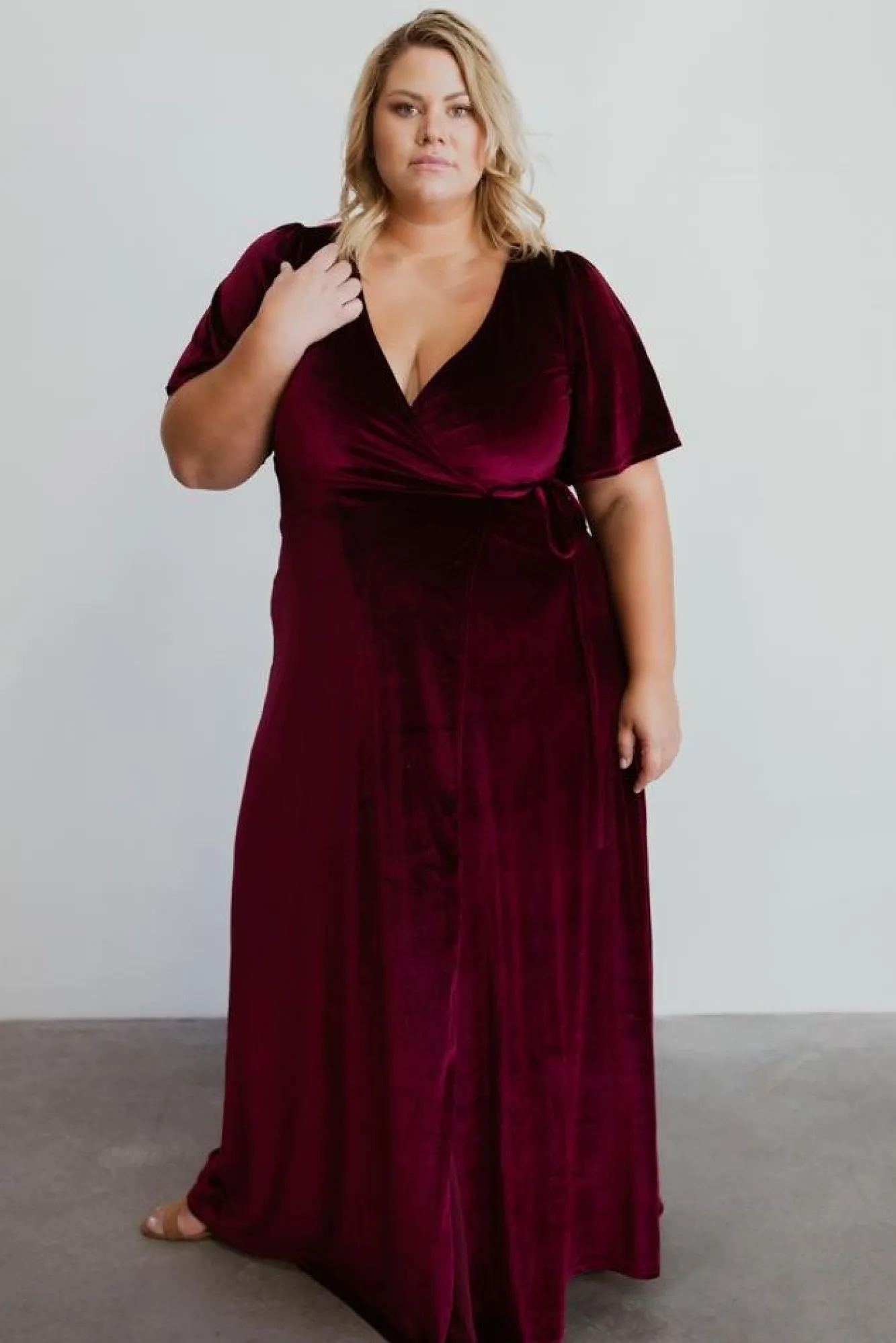 Baltic Born Meghan Velvet Wrap Maxi Dress |