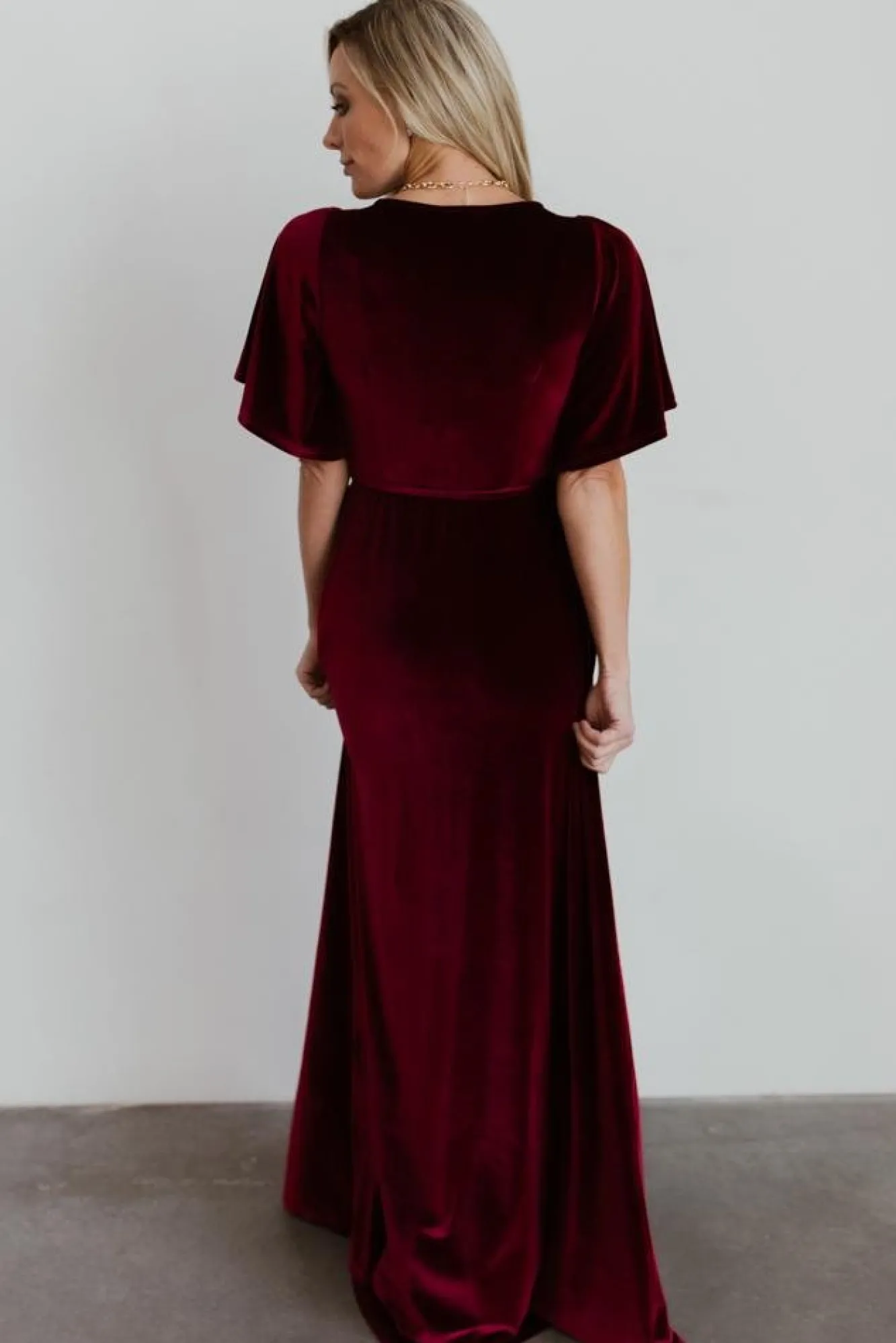 Baltic Born Meghan Velvet Wrap Maxi Dress |