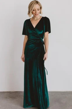 Baltic Born Meghan Velvet Wrap Maxi Dress |