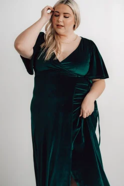 Baltic Born Meghan Velvet Wrap Maxi Dress |
