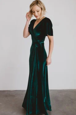 Baltic Born Meghan Velvet Wrap Maxi Dress |