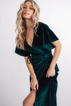 Baltic Born Meghan Velvet Wrap Maxi Dress |