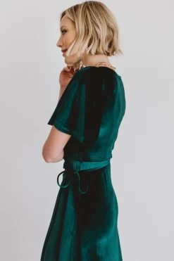 Baltic Born Meghan Velvet Wrap Maxi Dress |