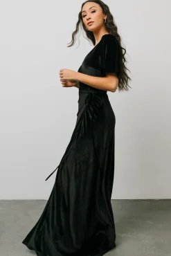 Baltic Born Meghan Velvet Wrap Maxi Dress |