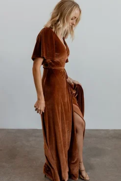 Baltic Born Meghan Velvet Wrap Maxi Dress |
