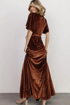 Baltic Born Meghan Velvet Wrap Maxi Dress |