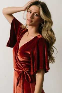 Baltic Born Meghan Velvet Wrap Maxi Dress |