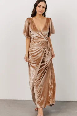 Baltic Born Meghan Velvet Wrap Maxi Dress |