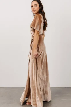 Baltic Born Meghan Velvet Wrap Maxi Dress |