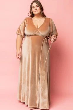 Baltic Born Meghan Velvet Wrap Maxi Dress |