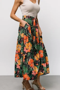 Baltic Born Melea Skirt | Navy Multi Floral
