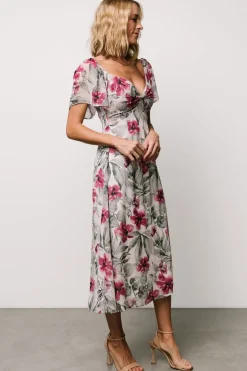 Baltic Born Melinda Midi Dress | Pink Floral