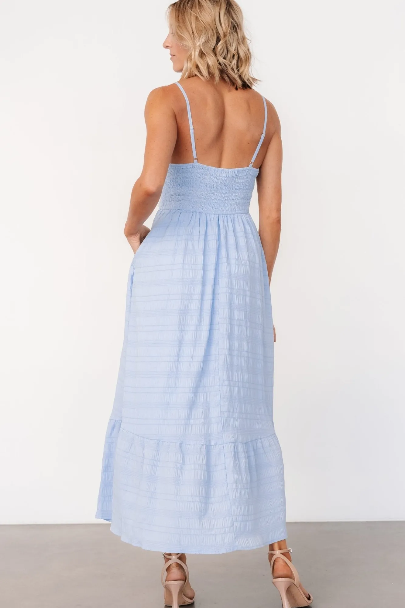Baltic Born Mikayla Textured Tank Dress | Light Blue