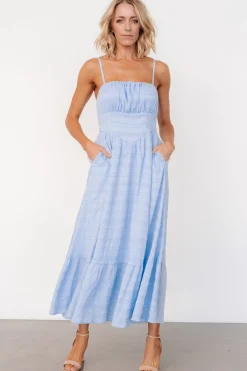Baltic Born Mikayla Textured Tank Dress | Light Blue