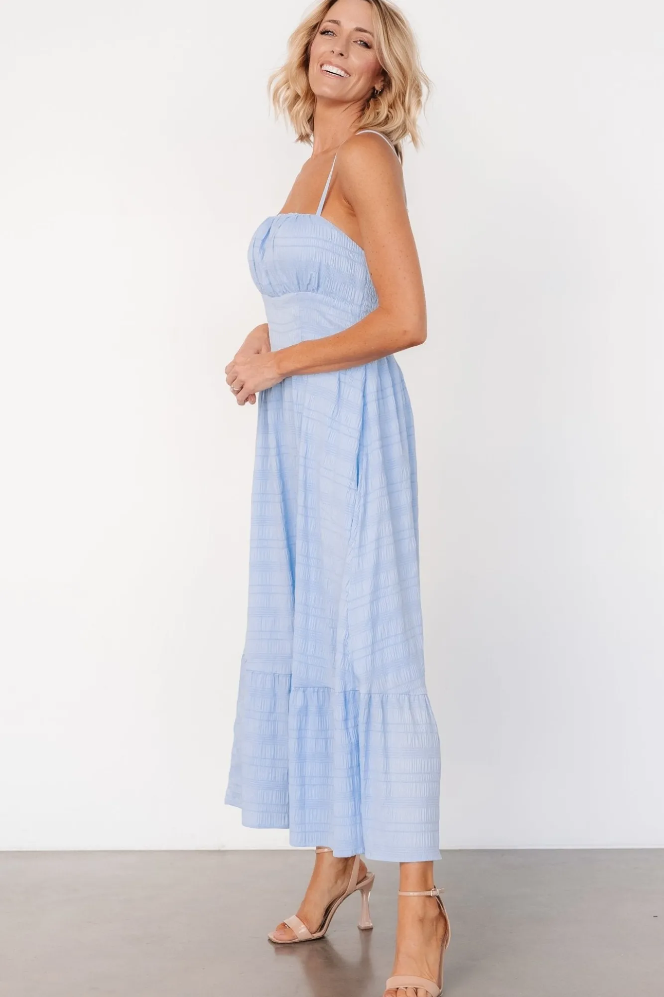 Baltic Born Mikayla Textured Tank Dress | Light Blue