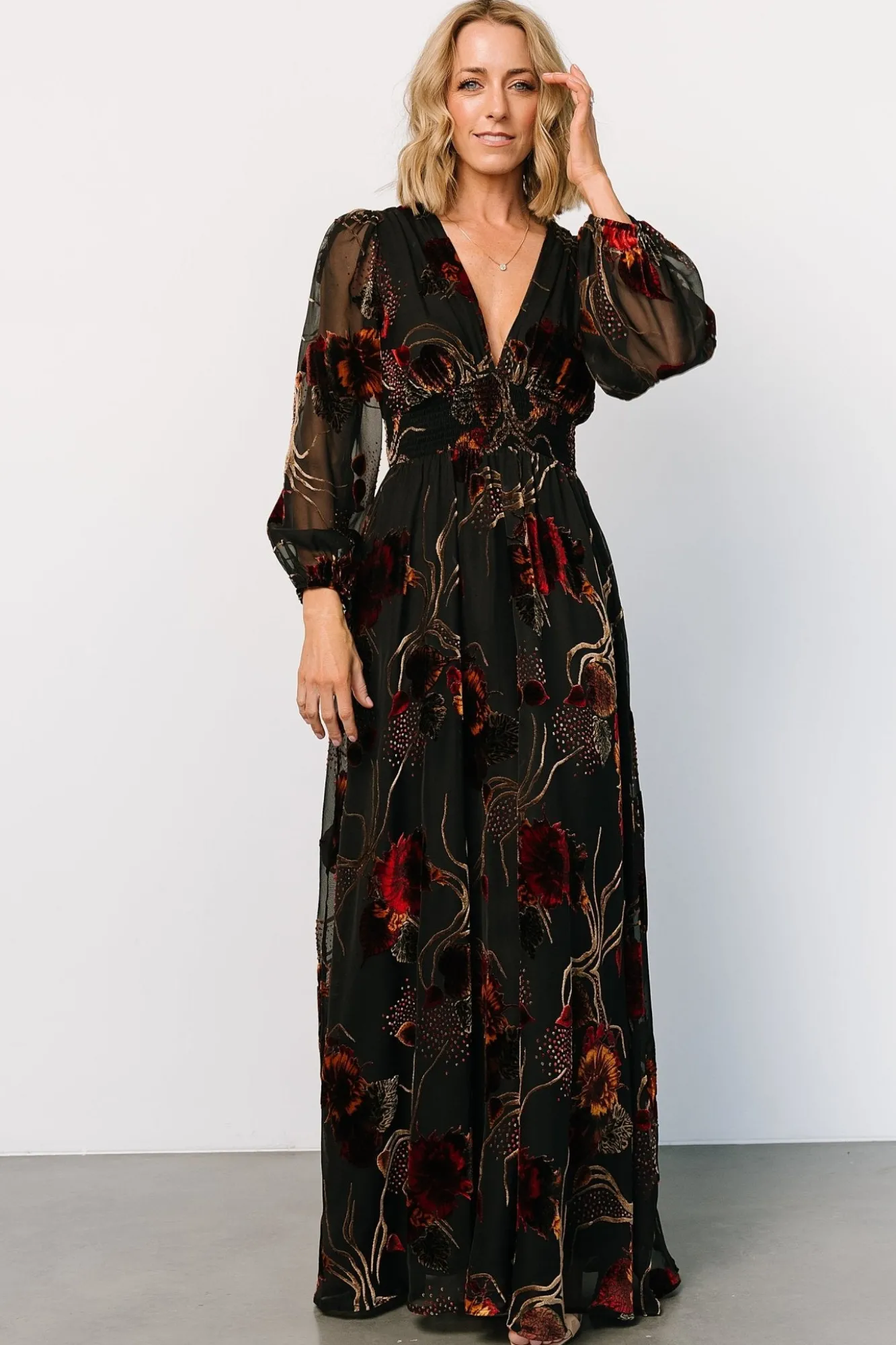 Baltic Born Mikla Maxi Dress | Black Multi
