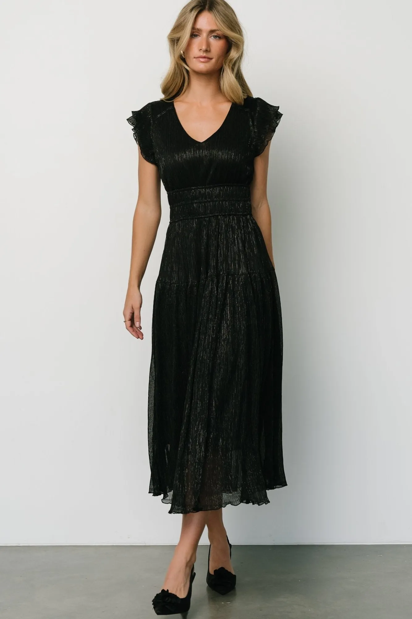 Baltic Born Miley Pleated Shimmer Dress |