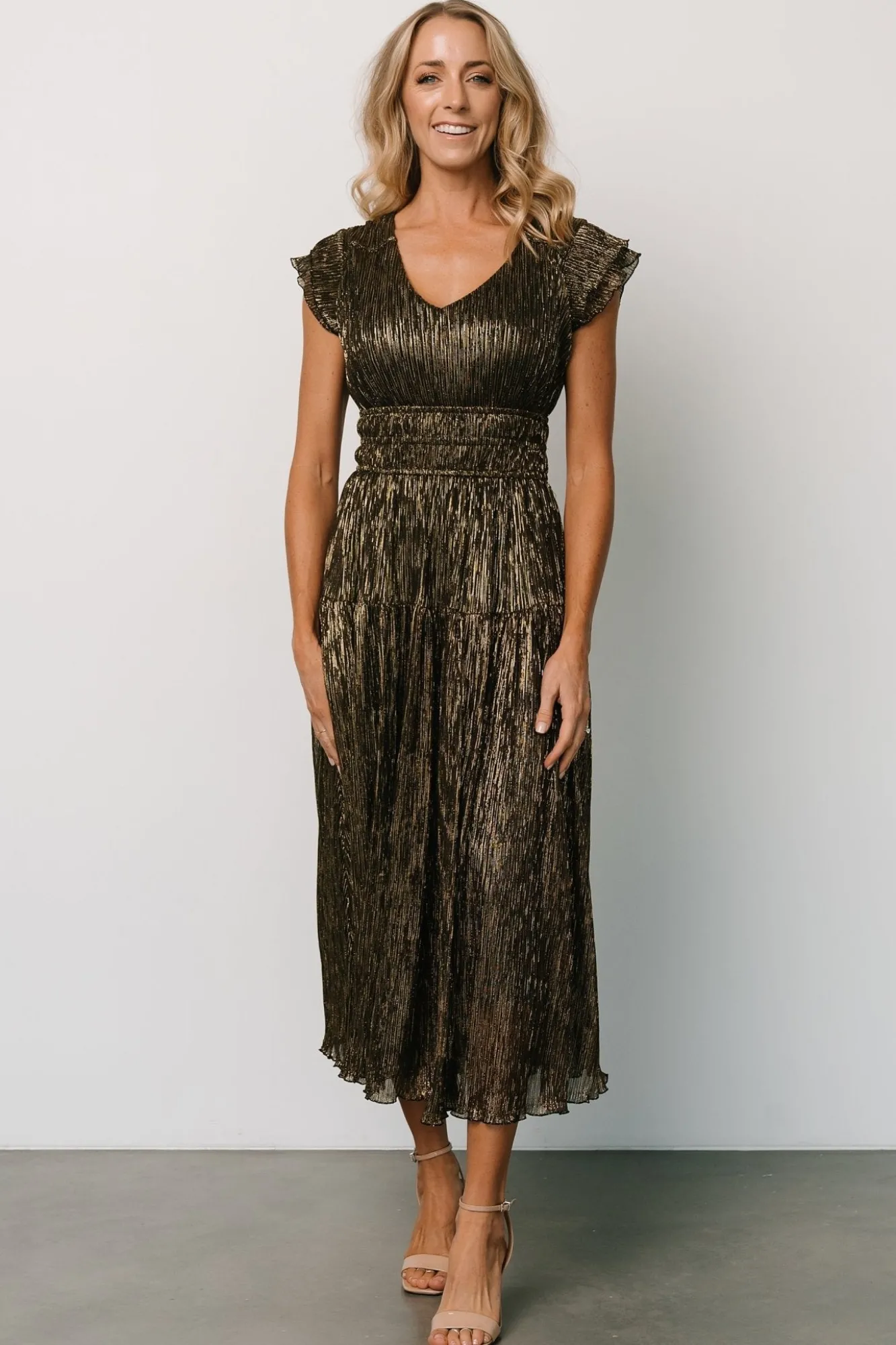 Baltic Born Miley Pleated Shimmer Dress |