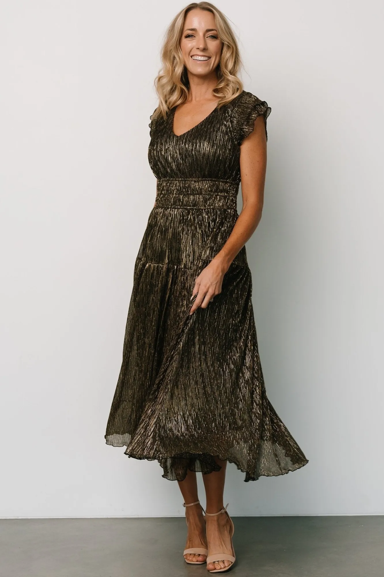 Baltic Born Miley Pleated Shimmer Dress |