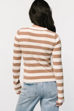 Baltic Born Milwaukee Striped Sweater | Camel + Ivory