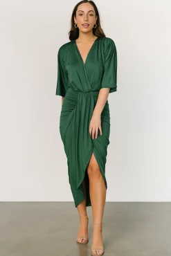 Baltic Born Mimi Midi Dress | Hunter Green