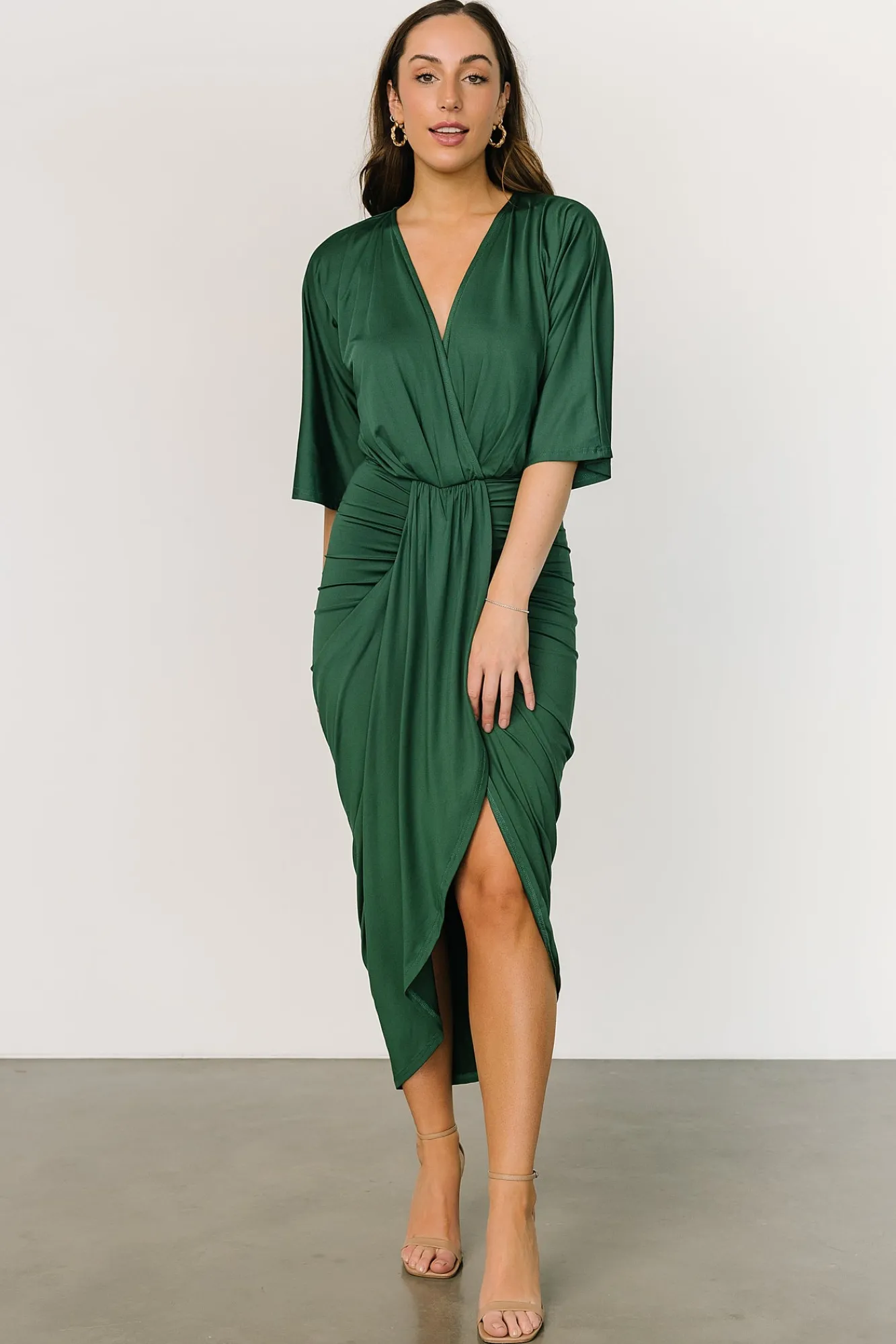 Baltic Born Mimi Midi Dress | Hunter Green