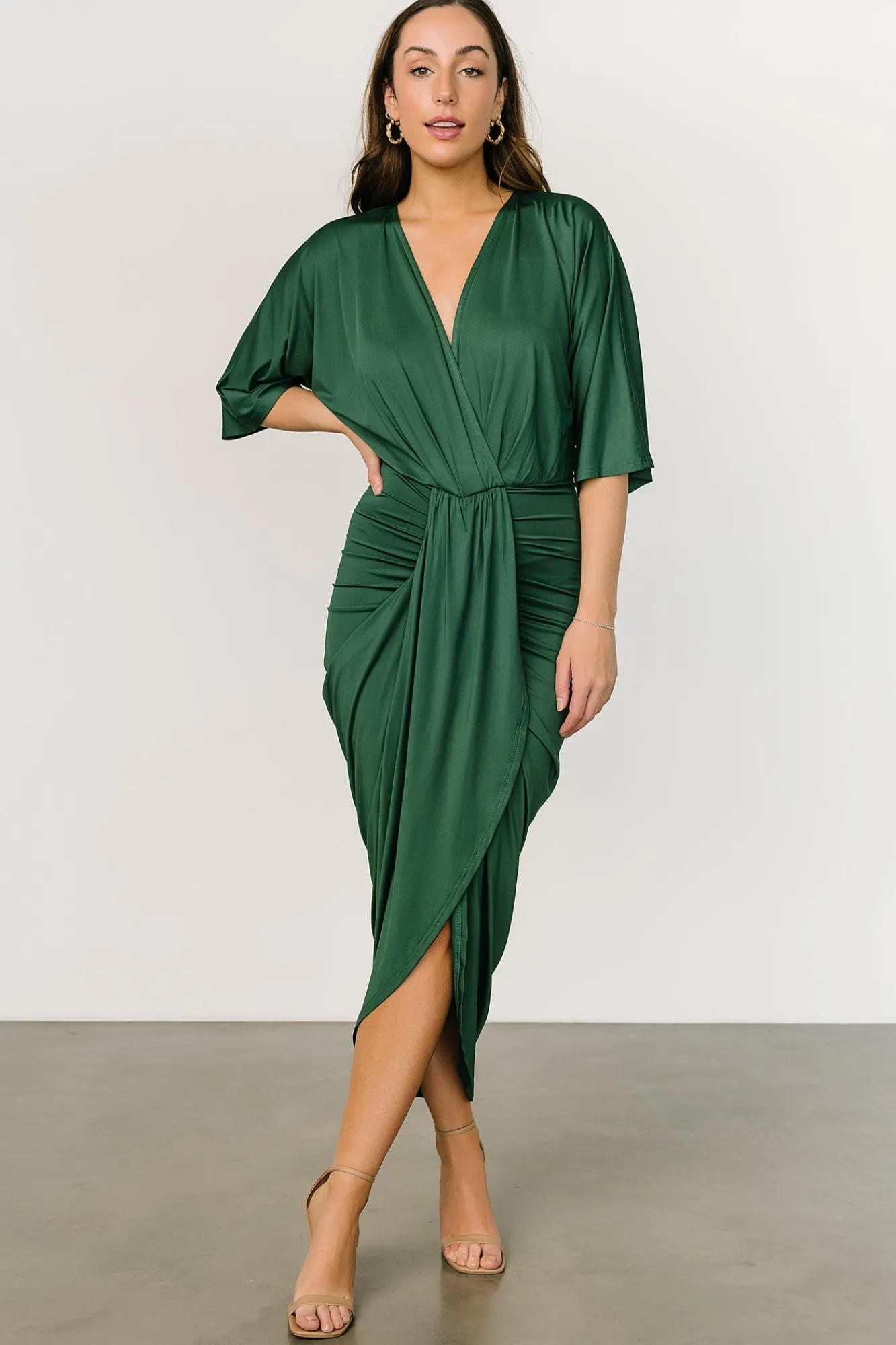 Baltic Born Mimi Midi Dress | Hunter Green