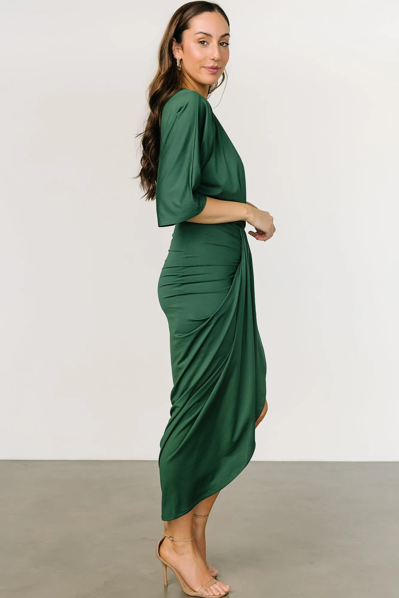 Baltic Born Mimi Midi Dress | Hunter Green