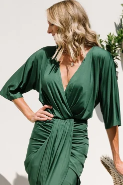 Baltic Born Mimi Midi Dress | Hunter Green