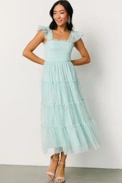 Baltic Born Mindi Tulle Midi Dress | Sea Blue
