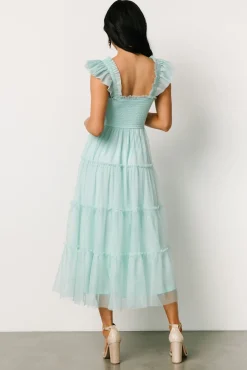 Baltic Born Mindi Tulle Midi Dress | Sea Blue