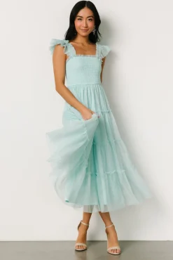 Baltic Born Mindi Tulle Midi Dress | Sea Blue