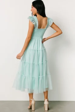 Baltic Born Mindi Tulle Midi Dress | Sea Blue