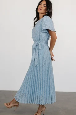 Baltic Born Mindy Pleated Dress | Light Blue