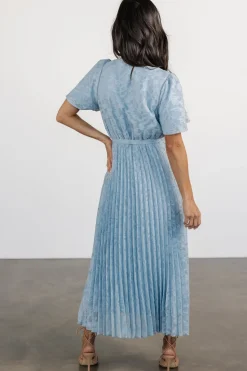 Baltic Born Mindy Pleated Dress | Light Blue