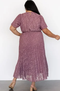 Baltic Born Mindy Pleated Dress | Vintage Plum