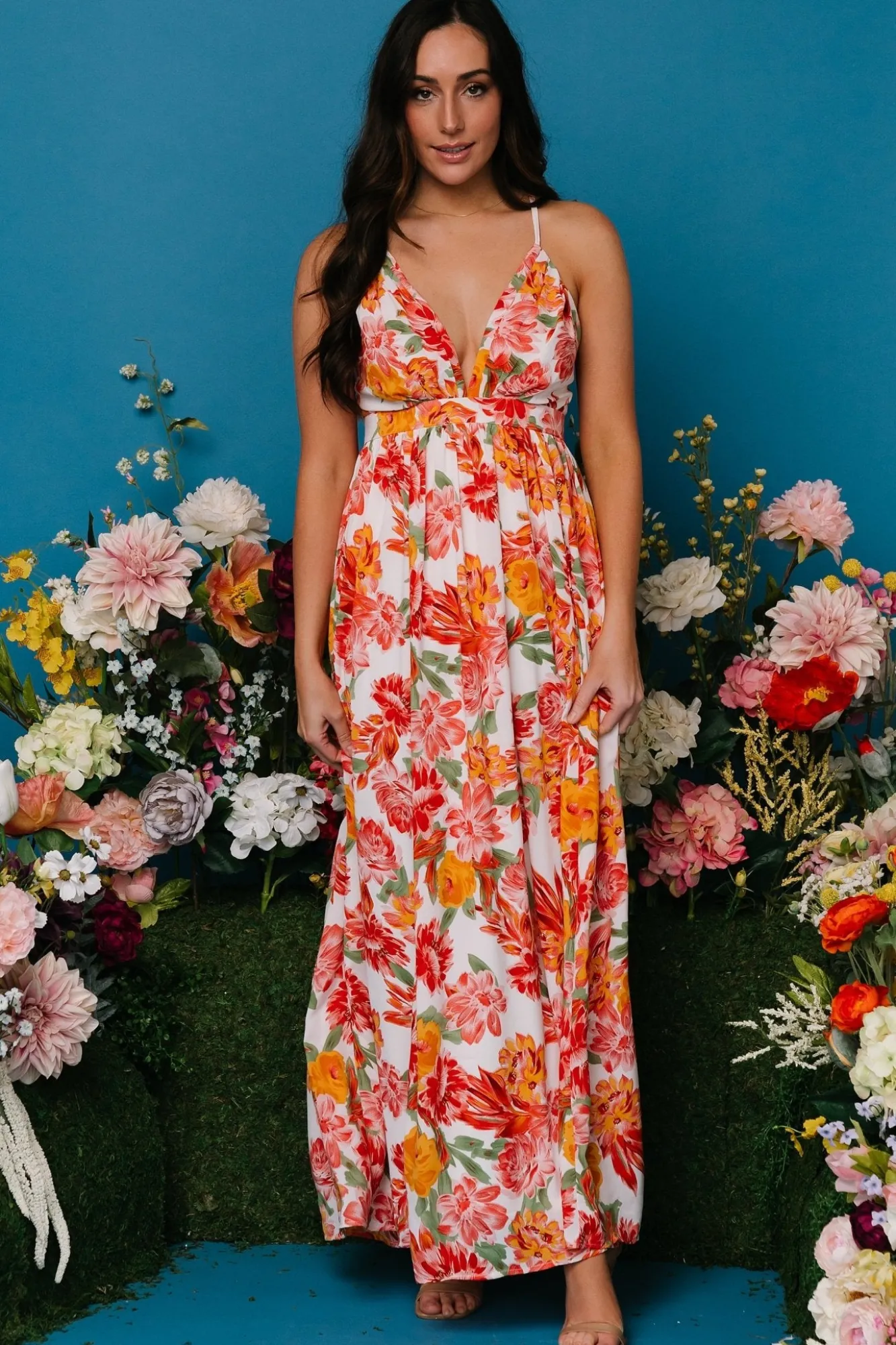 Baltic Born Miramar Maxi Dress | Off White Floral