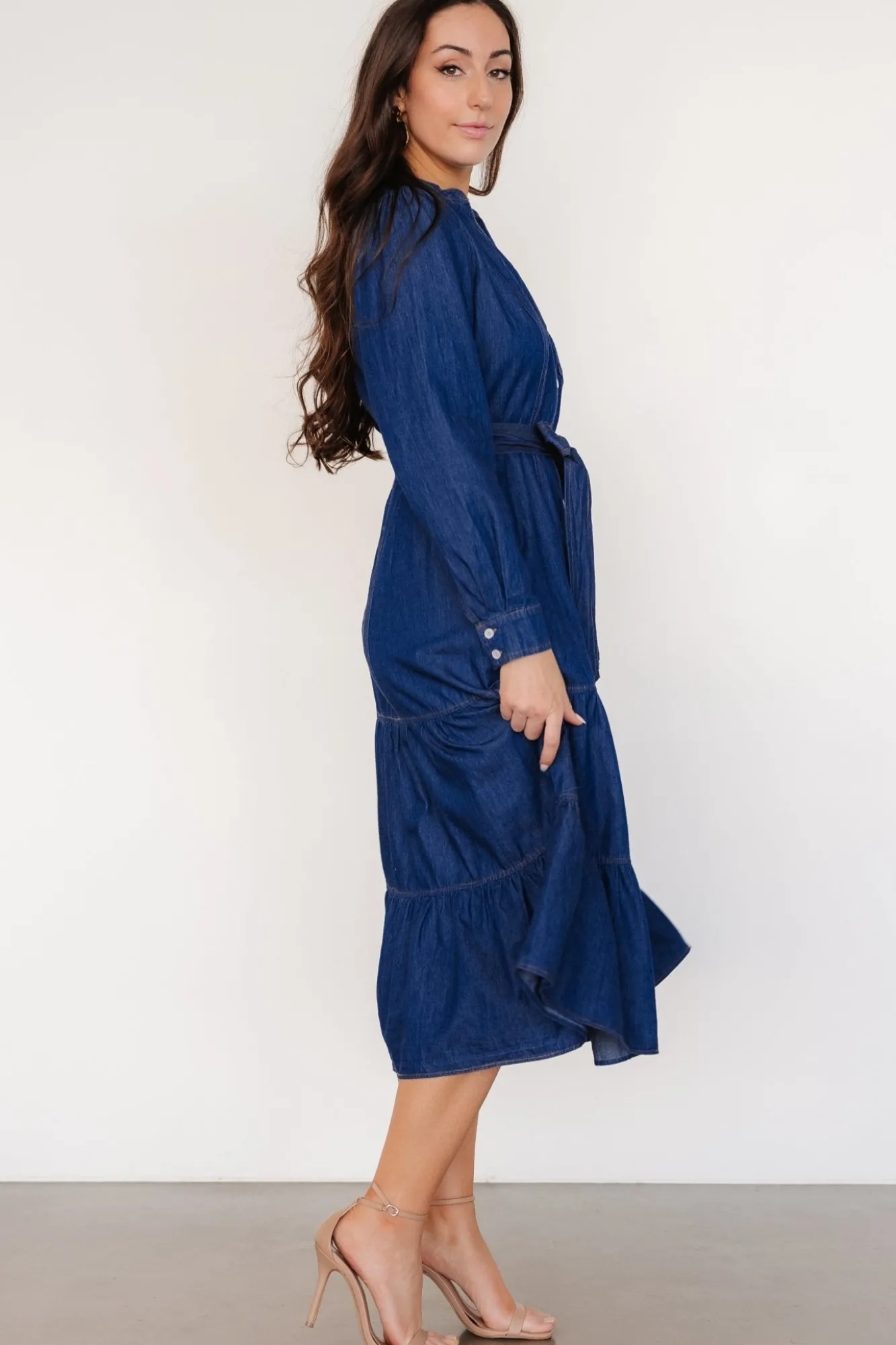 Baltic Born Misty Midi Dress | Denim Blue