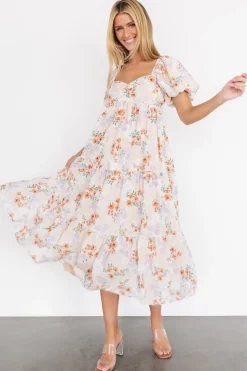 Baltic Born Molly Midi Dress | Cream Floral