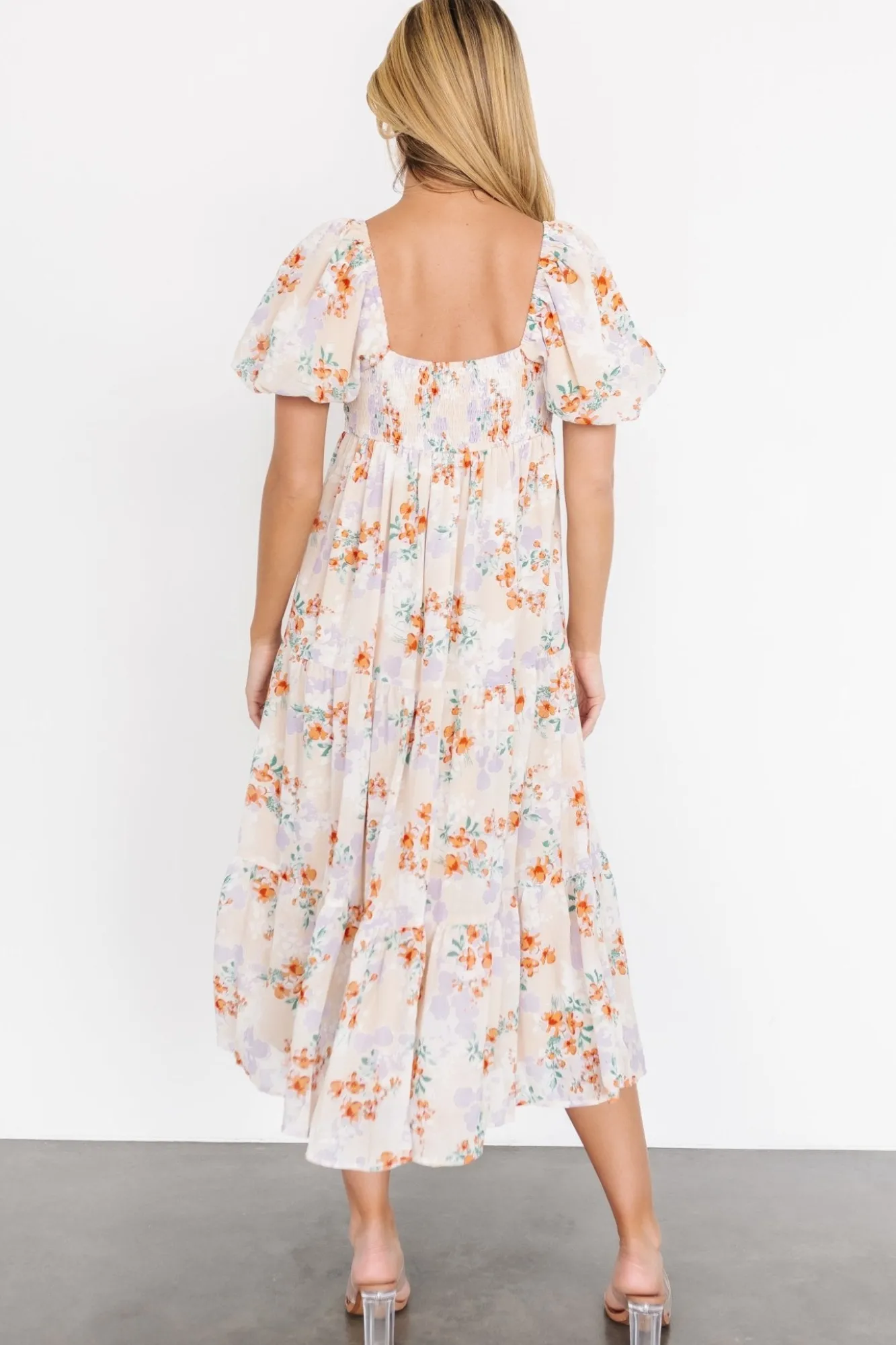 Baltic Born Molly Midi Dress | Cream Floral