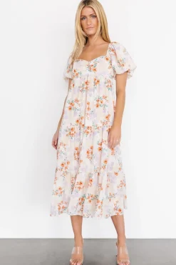 Baltic Born Molly Midi Dress | Cream Floral