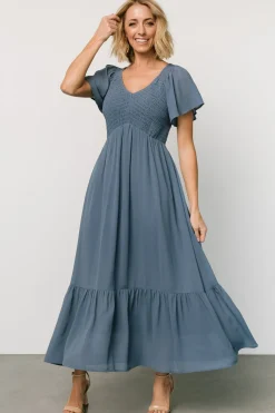 Baltic Born Monica Smocked Dress | Whisper Blue