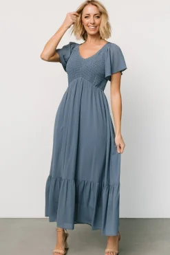 Baltic Born Monica Smocked Dress | Whisper Blue