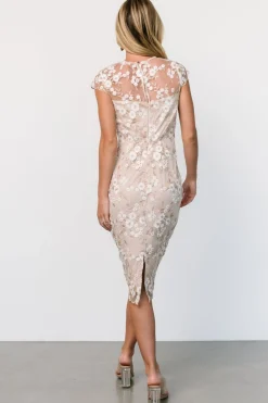 Baltic Born Monique Embroidered Midi Dress |