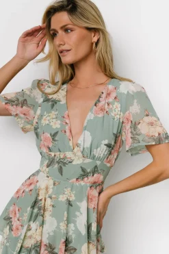 Baltic Born Montaigne Ruffle Maxi Dress | Sage Floral
