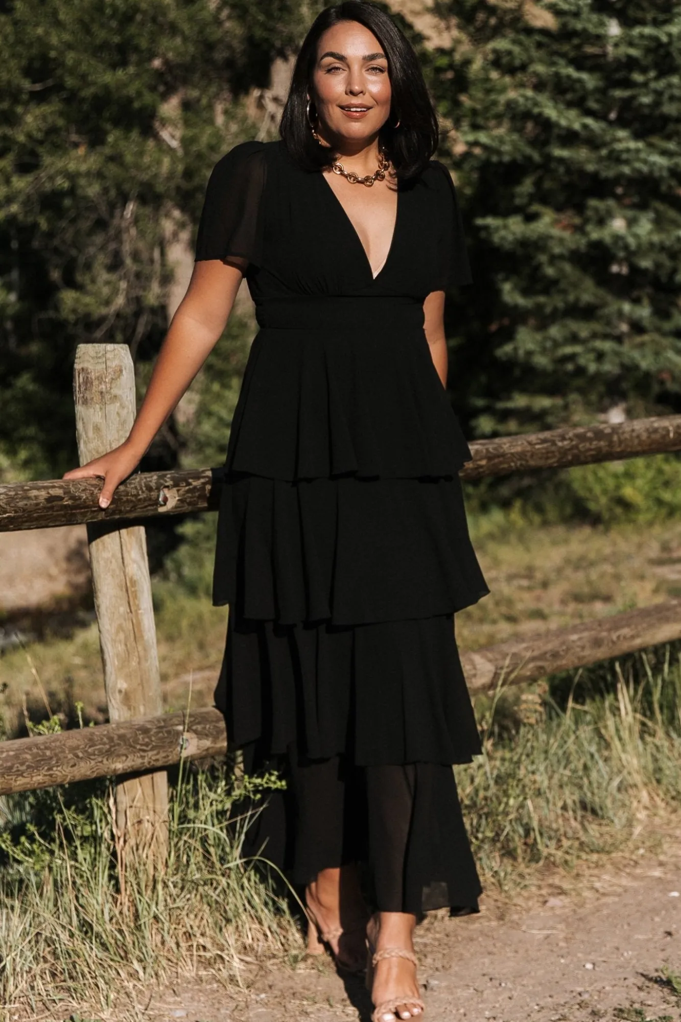 Baltic Born Montaigne Ruffle Maxi Dress |
