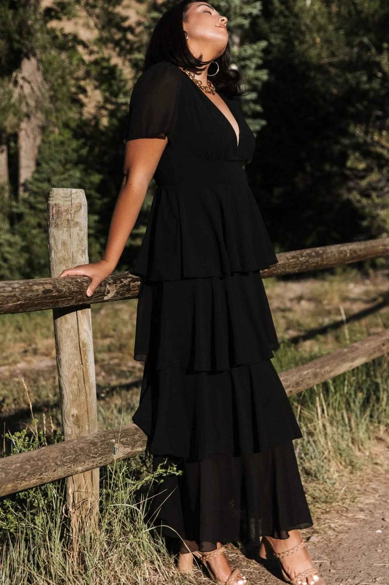 Baltic Born Montaigne Ruffle Maxi Dress |