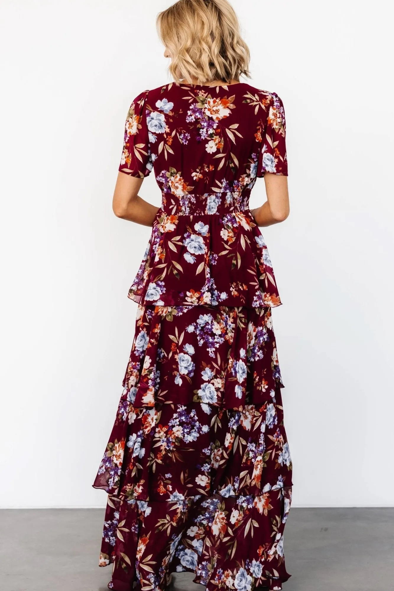 Baltic Born Montaigne Ruffle Maxi Dress | Mulberry Floral