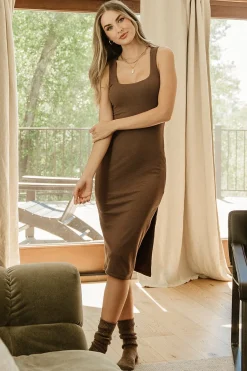 Baltic Born Moore Ribbed Tank Midi Dress |